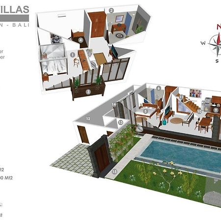 3Br Villa Erja - Minggu Villas Kerobokan Exteriör bild